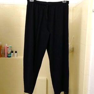 Oung black  pants with drawstring, size XXL.